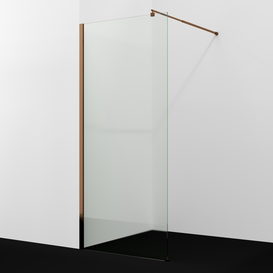 Душевая перегородка WasserKRAFT Rur 30W39RG, розовое золото