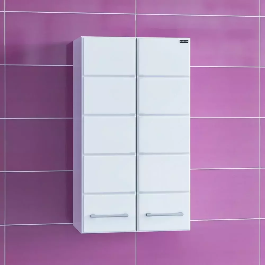 Шкаф навесной Санта Омега 40х70 две двери, белый