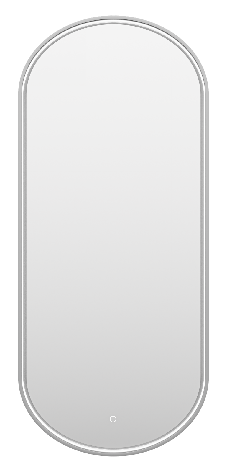 Зеркало Brevita Saturn 500x1150 свет, матовая платина