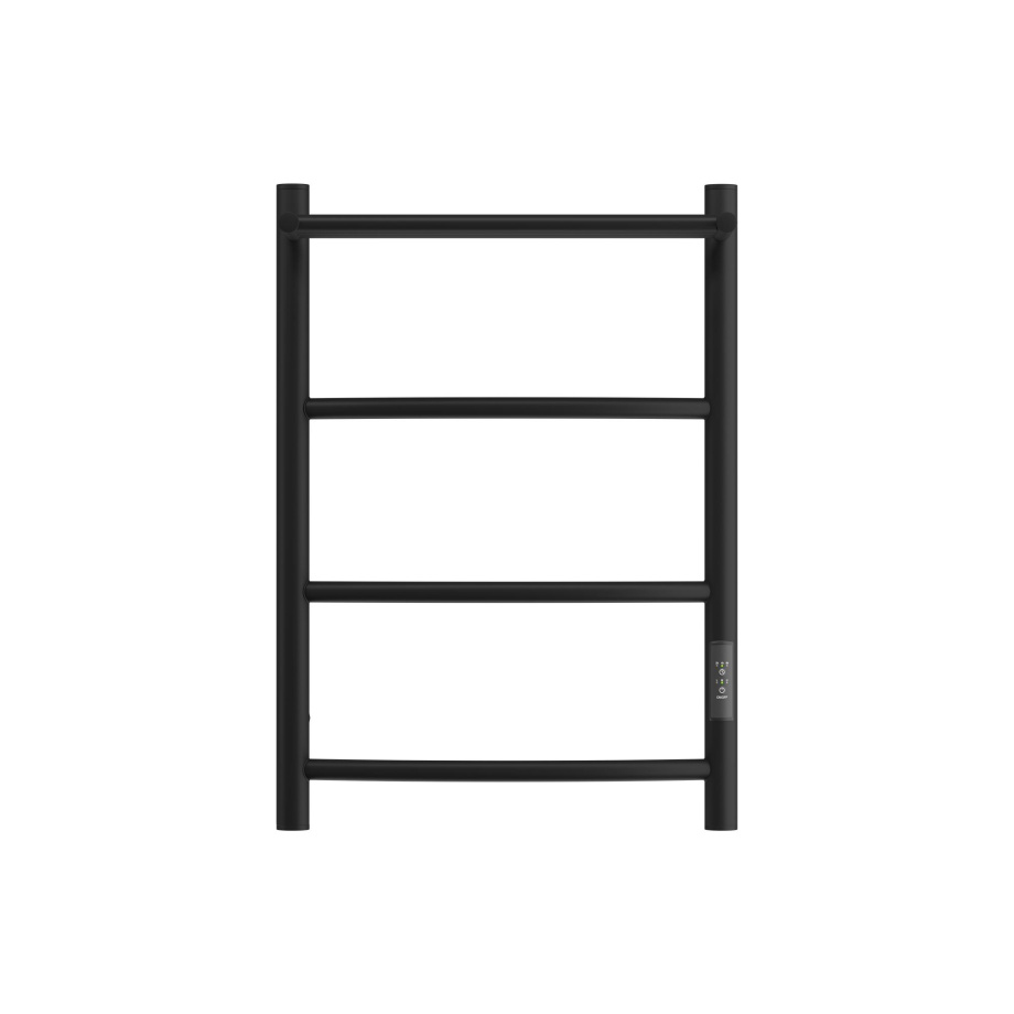 Полотенцесушитель электрический APEXTERMO Corona CR01164BM 600x400 с полкой, черный матовый