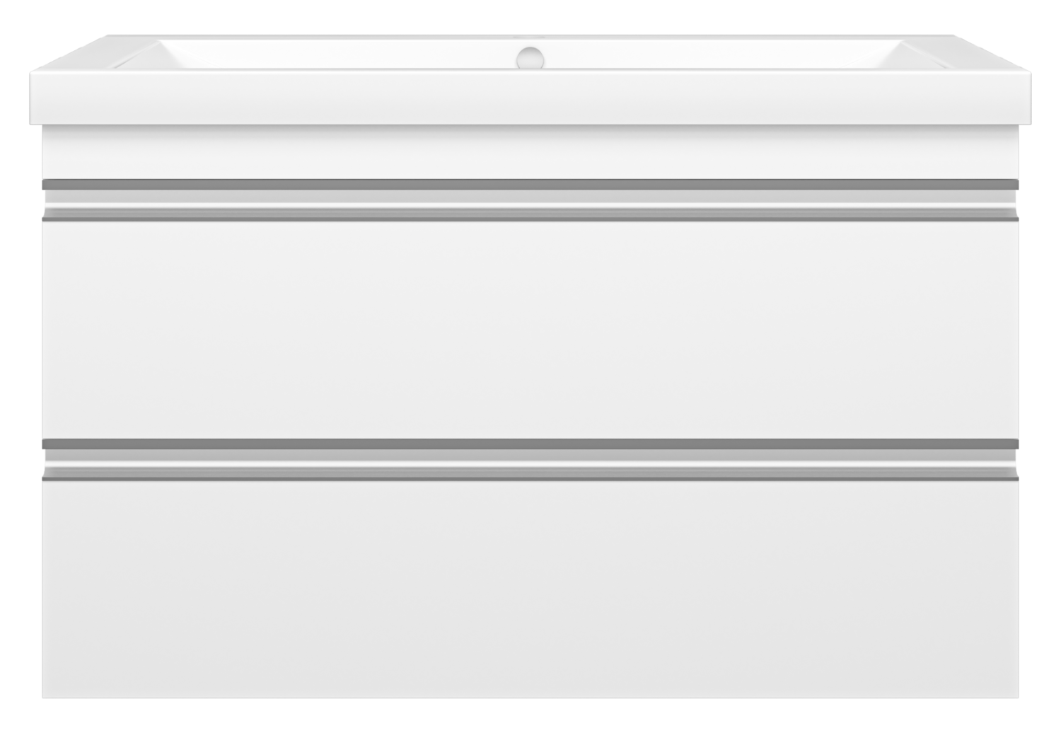 Тумба с раковиной Misty Ингрид 90 подвесная, белый