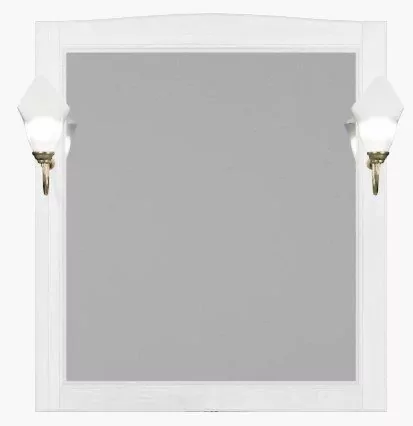 Зеркало ValenHouse Эллина 80 белый, бронза