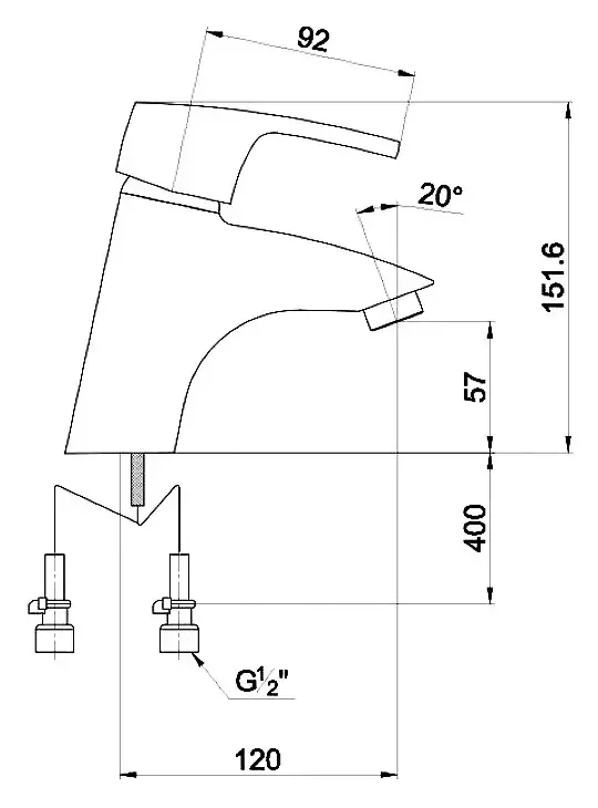 Смеситель для раковины Timo Beverly 0051F green зеленый