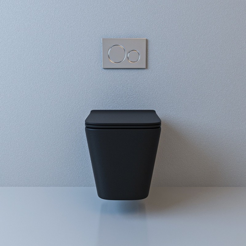 Унитаз подвесной Esbano GARTEZ (Matt Black) 510x345x340