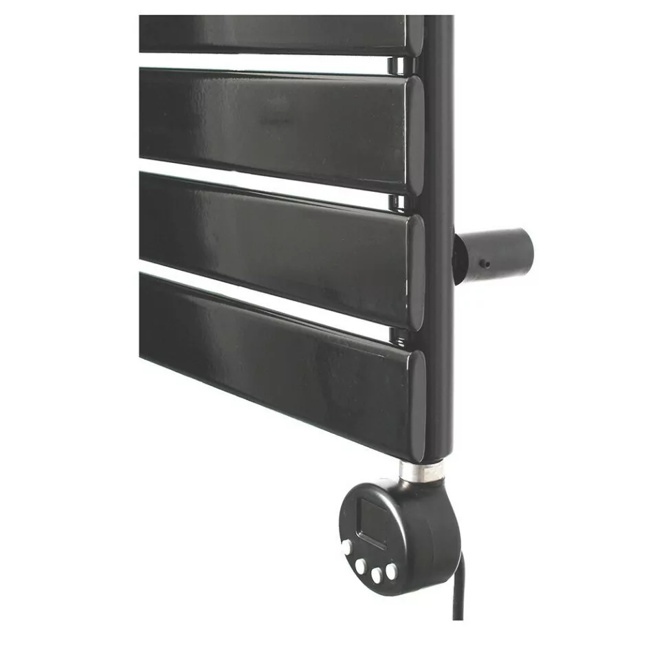 Полотенцесушитель электрический Domoterm Вита П12 500х952 ER правый, черный матовый