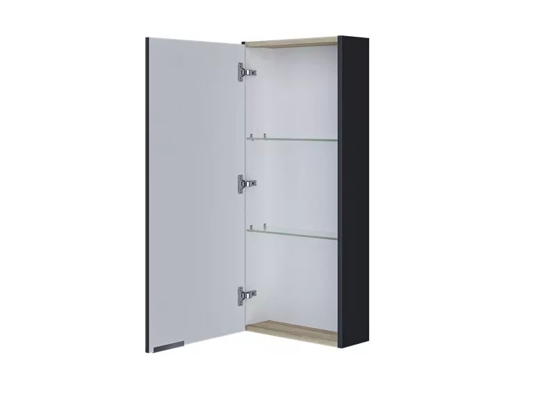 Шкаф навесной 1Marka Gaula 40П Black L, 1 дверь, черный