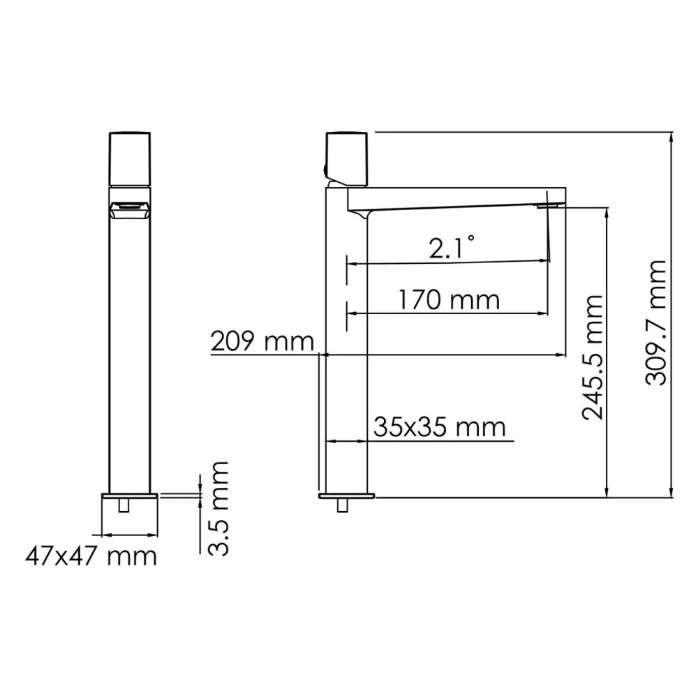 Смеситель для раковины WasserKraft Naab 8603H хром от магазина Vanna-Vanna.ru!