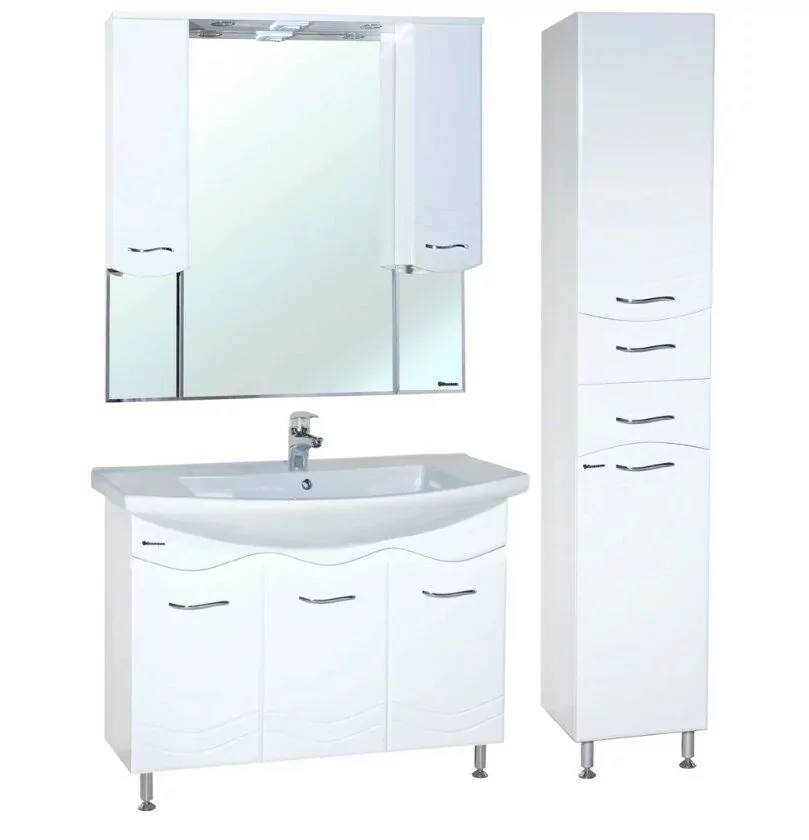 Тумба с раковиной Bellezza Мари 105 напольная, белая