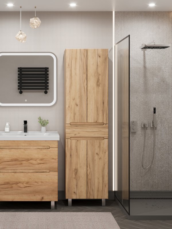 Пенал напольный/подвесной SanStar DIva/Graffa/Модена 50, Gold Craft