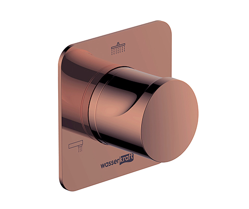 Переключатель WasserKraft Asphe A288 на 3 выхода, встраиваемый, розовое золото