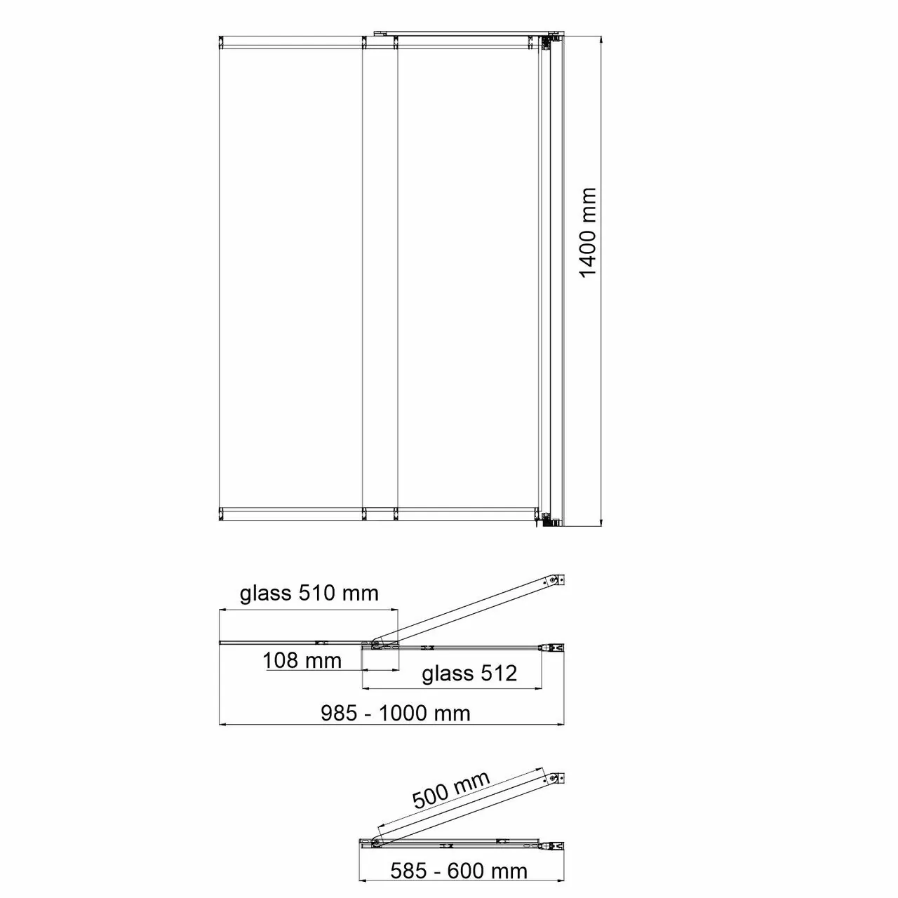 Стеклянная шторка WasserKraft Main 41S02-100R Matt glass Fixed профиль хром Стеклянная шторка WasserKraft Main 41S02-100R Matt glass Fixed профиль хром