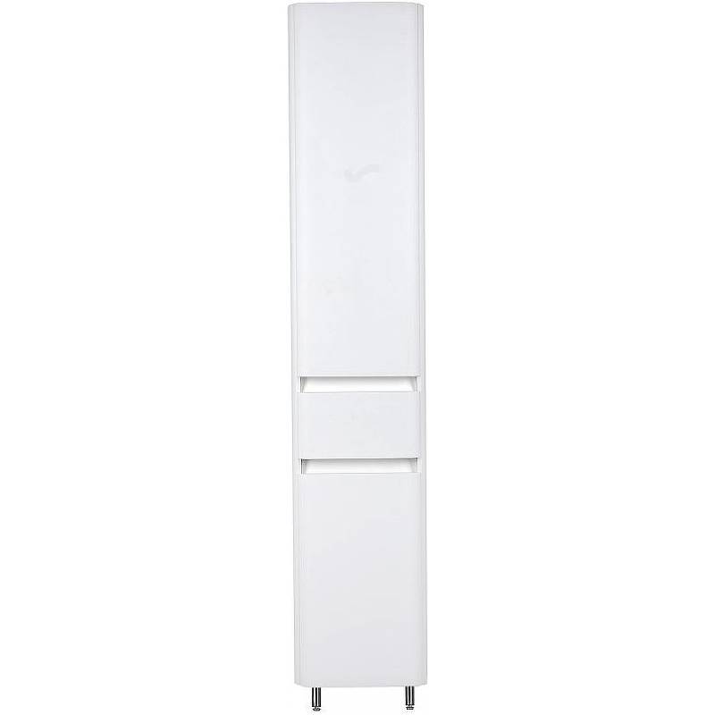 Пенал Style Line Атлантика 35 L Plus Люкс напольный, с корзиной, антискрейч, белый матовый