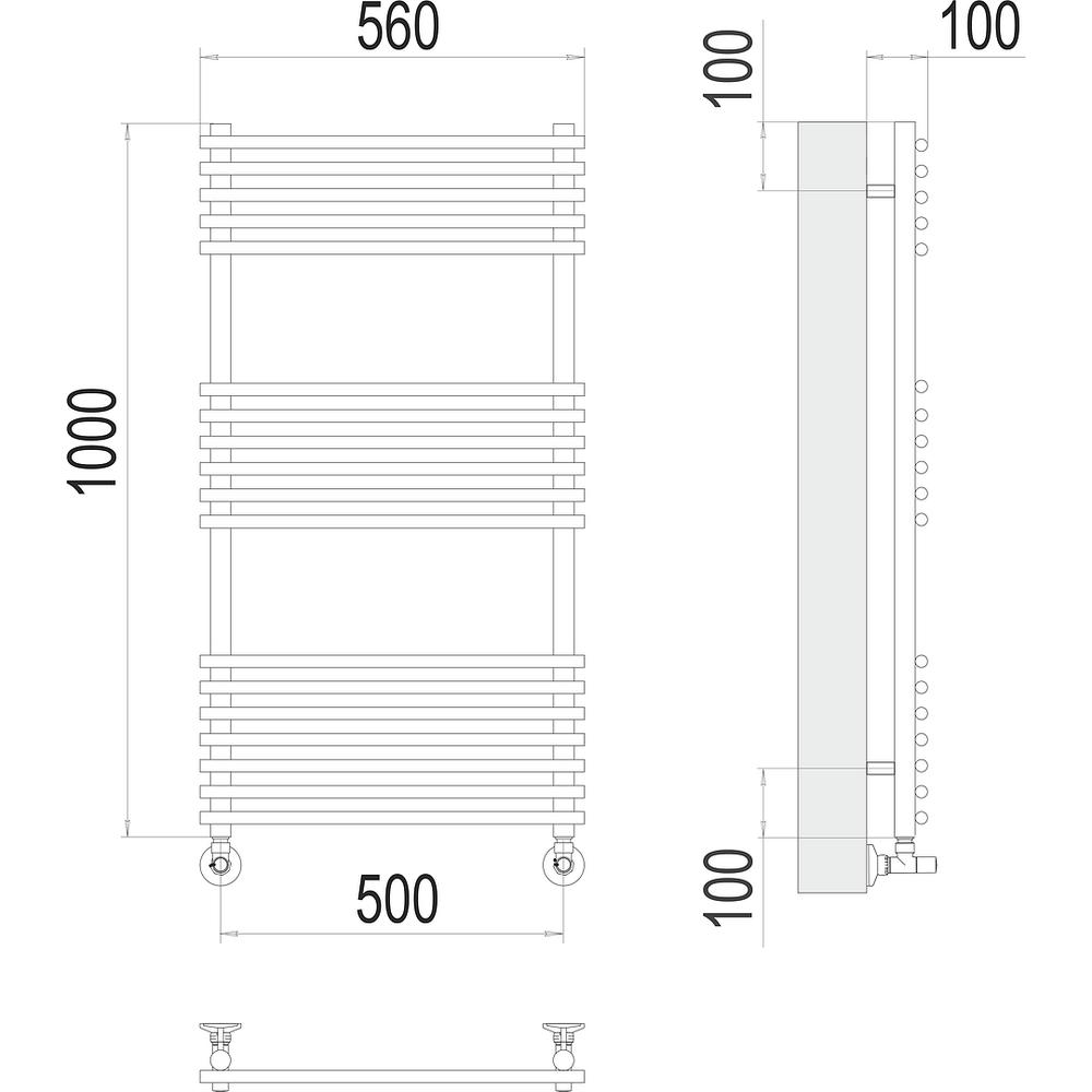 Полотенцесушитель водяной Terminus Ватра П18 50х100