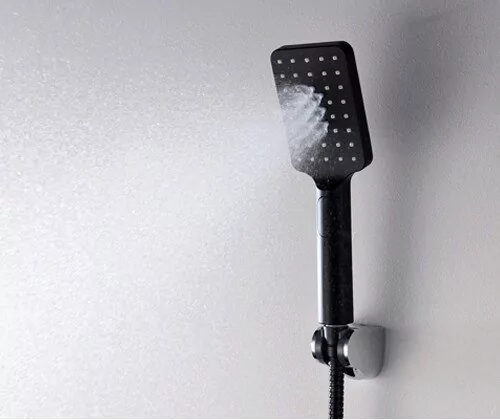 Лейка душевая WasserKraft A130, 3 режима, черный Soft-touch