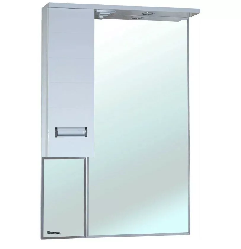 Зеркало со шкафчиком Bellezza Сиена 70 L свет, белый