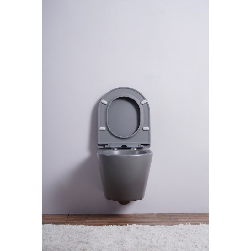 Унитаз подвесной Esbano AZALEA (Matt Grey) 480x365x360