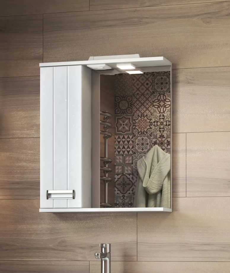 Зеркало-шкаф Vigo Diana 60 L свет, белый