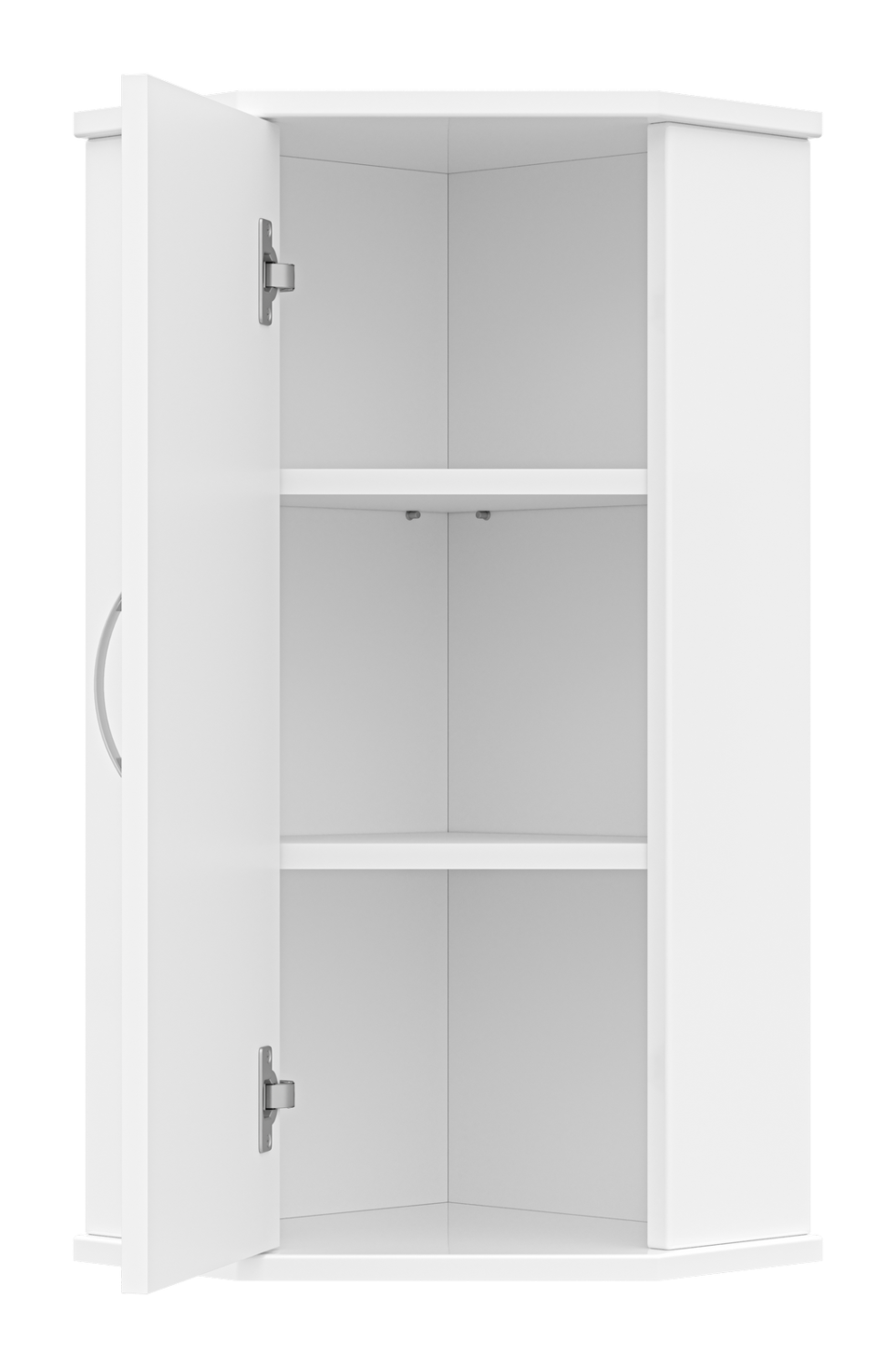 Шкаф навесной Misty Лилия 34 L/R, угловой, белый