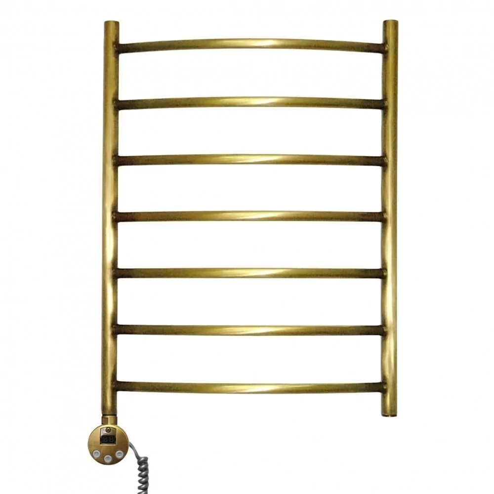 Полотенцесушитель электрический Domoterm Калипсо П7 500x700 EL левый, античная бронза