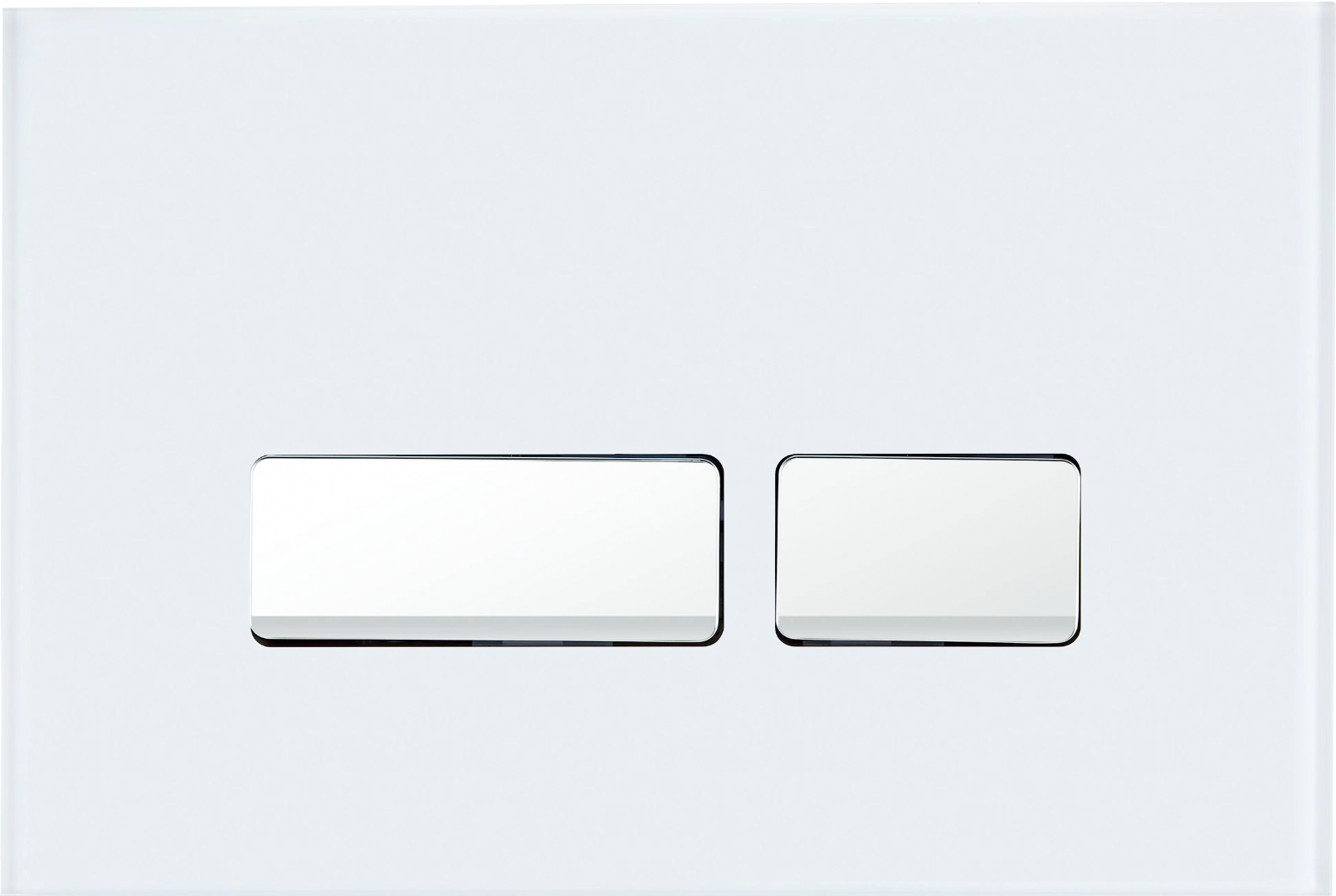 Кнопка смыва Cerutti Spa CR06WH (белая, из закаленного стекла)