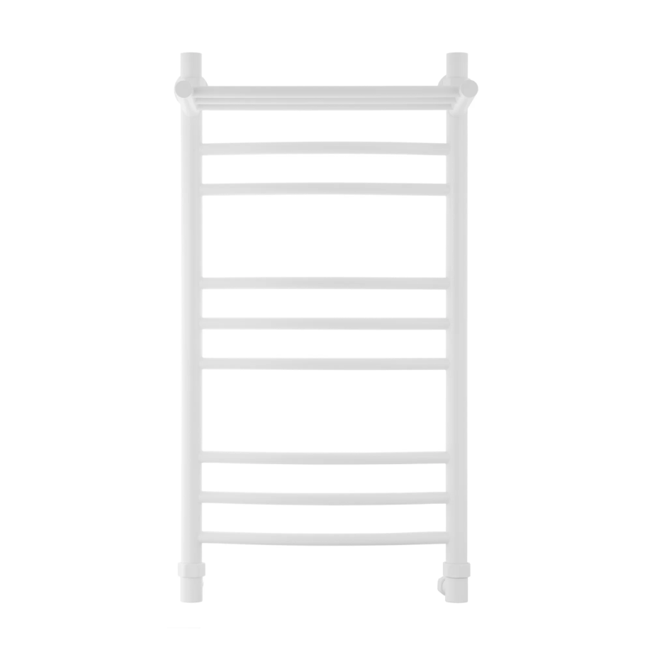 Полотенцесушитель водяной Energy Prestige Modus 800x400 белый, лесенка с полкой, нержавеющая сталь, подключение 3/4"