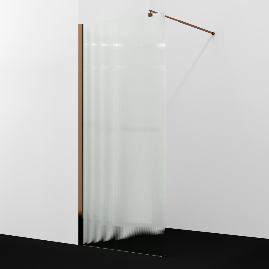 Душевая перегородка WasserKRAFT Rur 30W39RG-FL, розовое золото