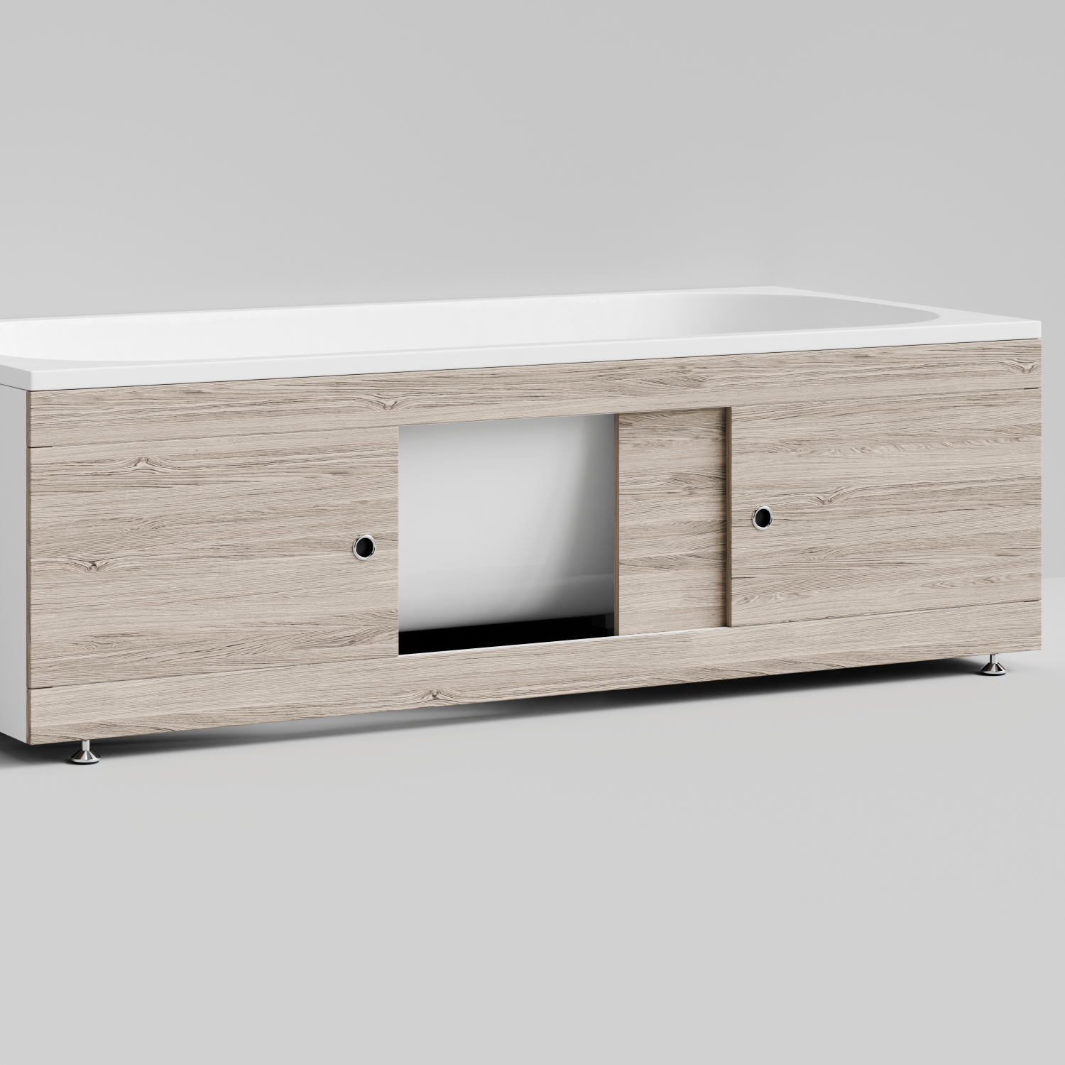 Экран под ванну Vod-ok Купе 180 раздвижной Дубослив ореховый светлый