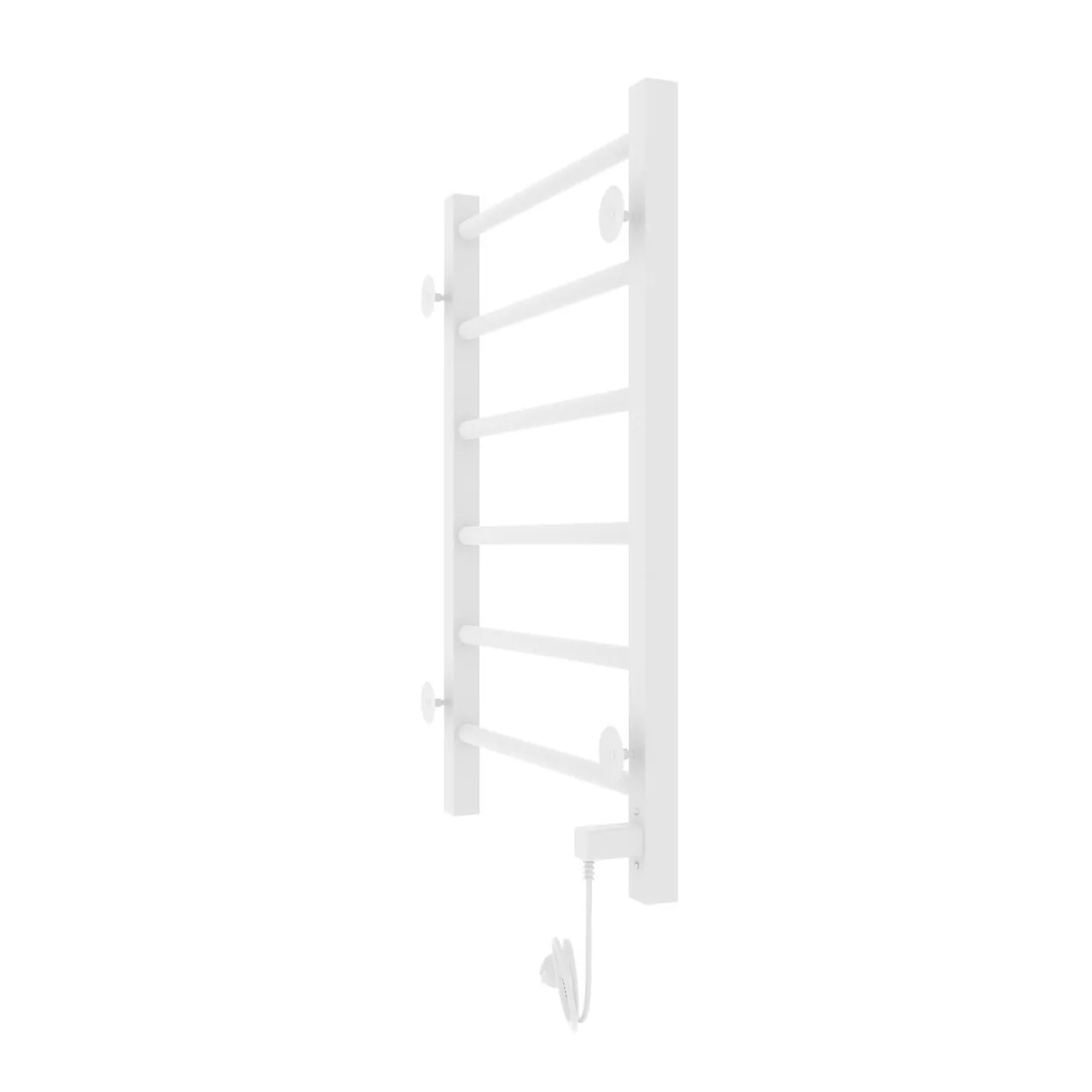 Полотенцесушитель электрический Laris Феличия ЧК П6 400х600 с терморегулятором, левый, белый матовый