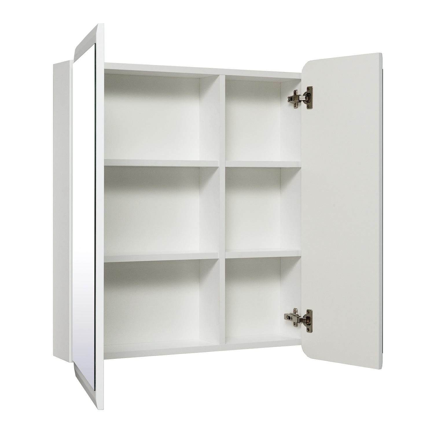 Зеркало-шкаф Runo Эрика 70 белый