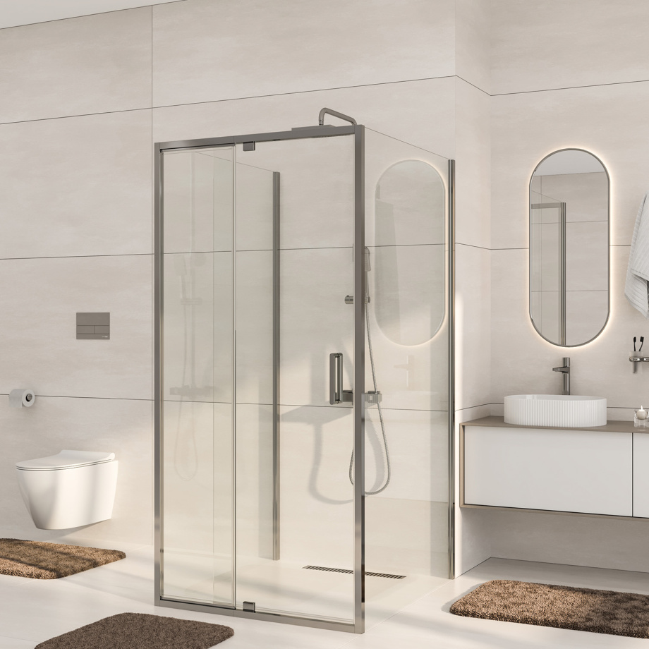 Душевой уголок WasserKraft Berkel 48P42 100х100 квадратный, без поддона, прозрачное стекло, серебристый