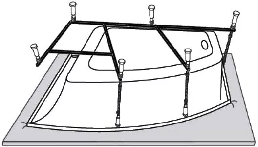 Каркас для ванны Vagnerplast Hapi 170