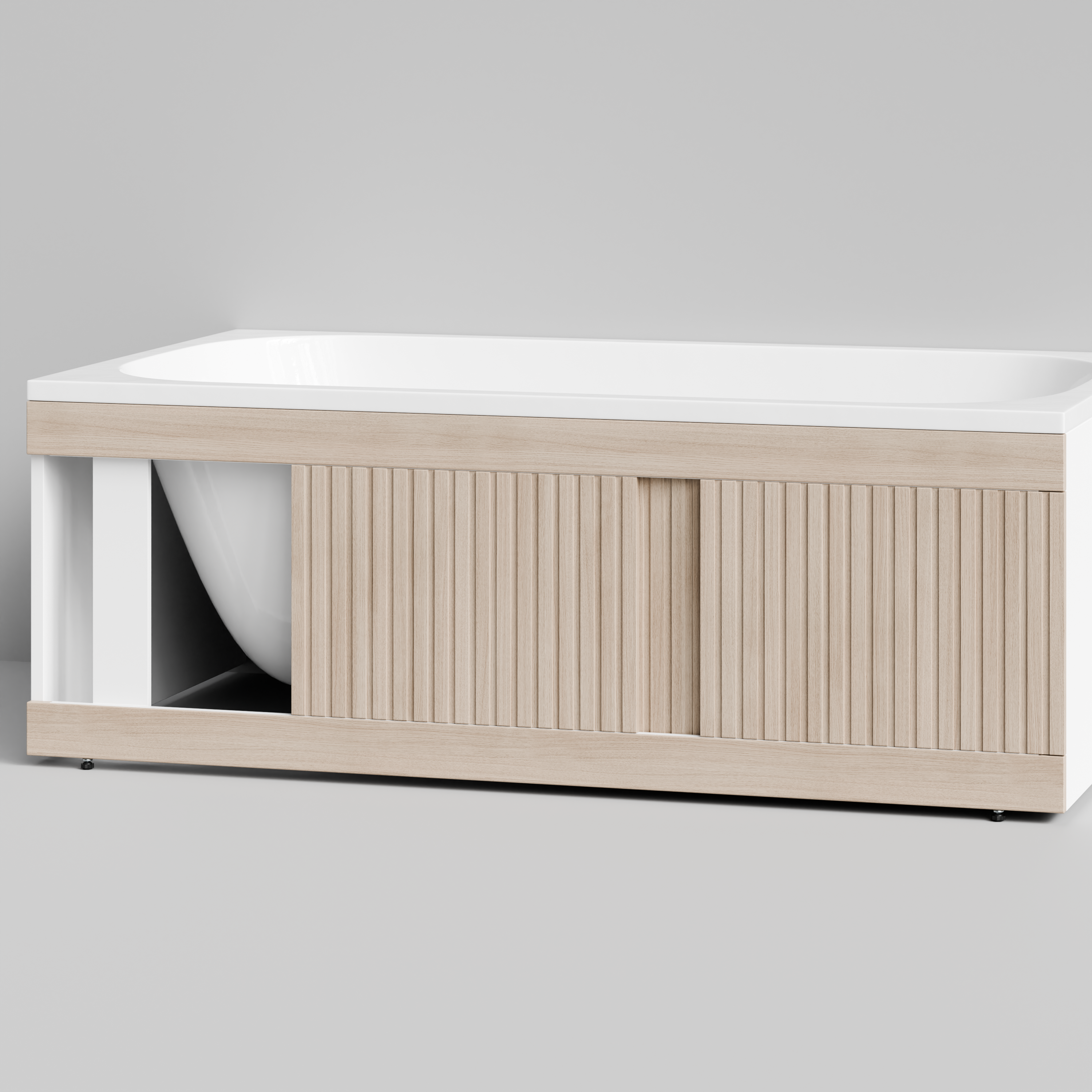 Экран под ванну Vod-ok Тач 150 раздвижной дуб + 15 цветов