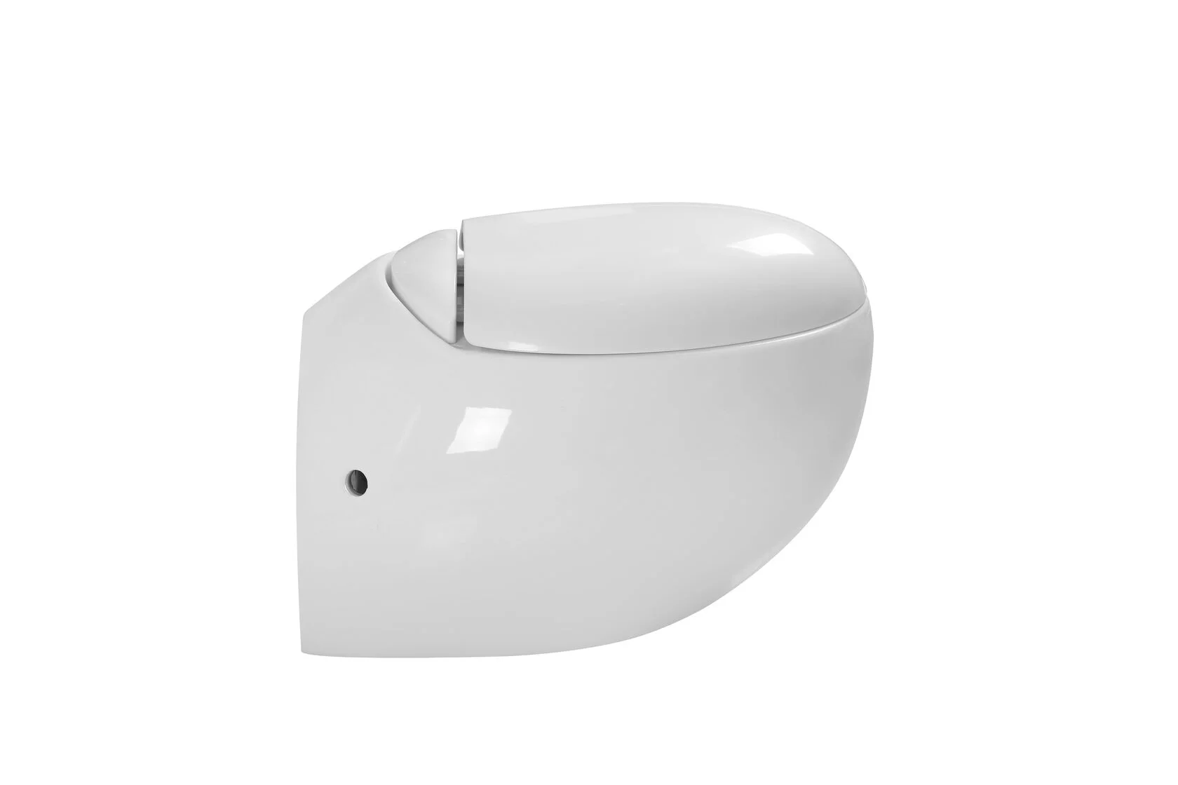 Унитаз SantiLine SL-5001 подвесной, с микролифтом, белый