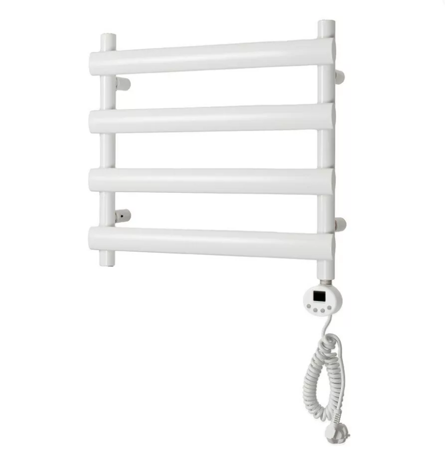 Полотенцесушитель электрический Domoterm Альфа П4 500х496 ER правый, белый матовый