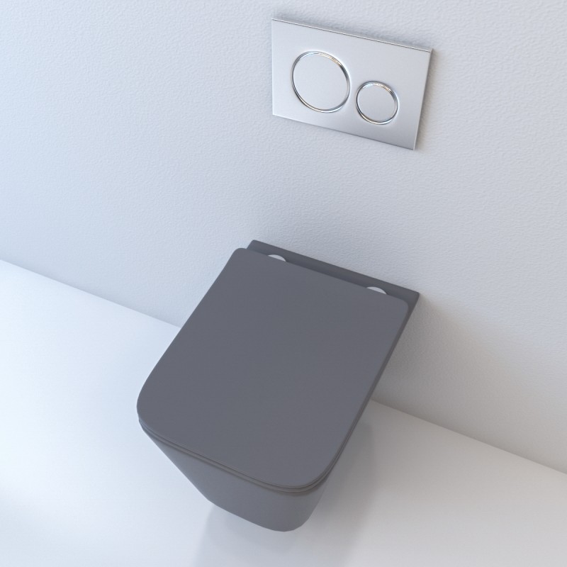 Унитаз подвесной Esbano GARTEZ (Matt Grey) 510x345x340