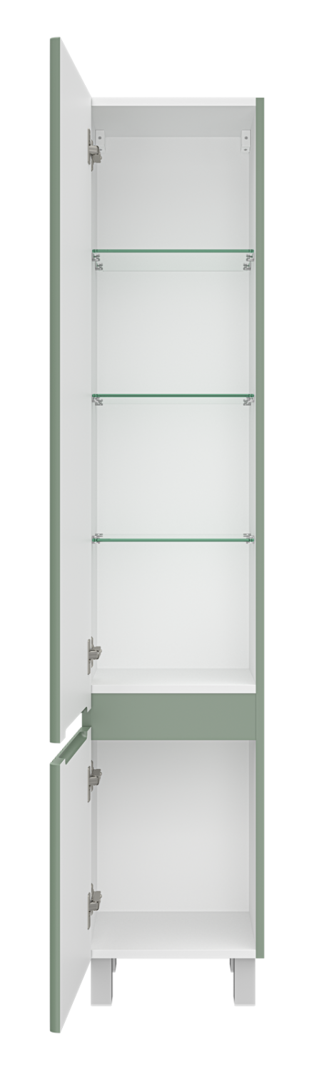 Пенал Brevita Victory 35 напольный/подвесной, L, зеленый