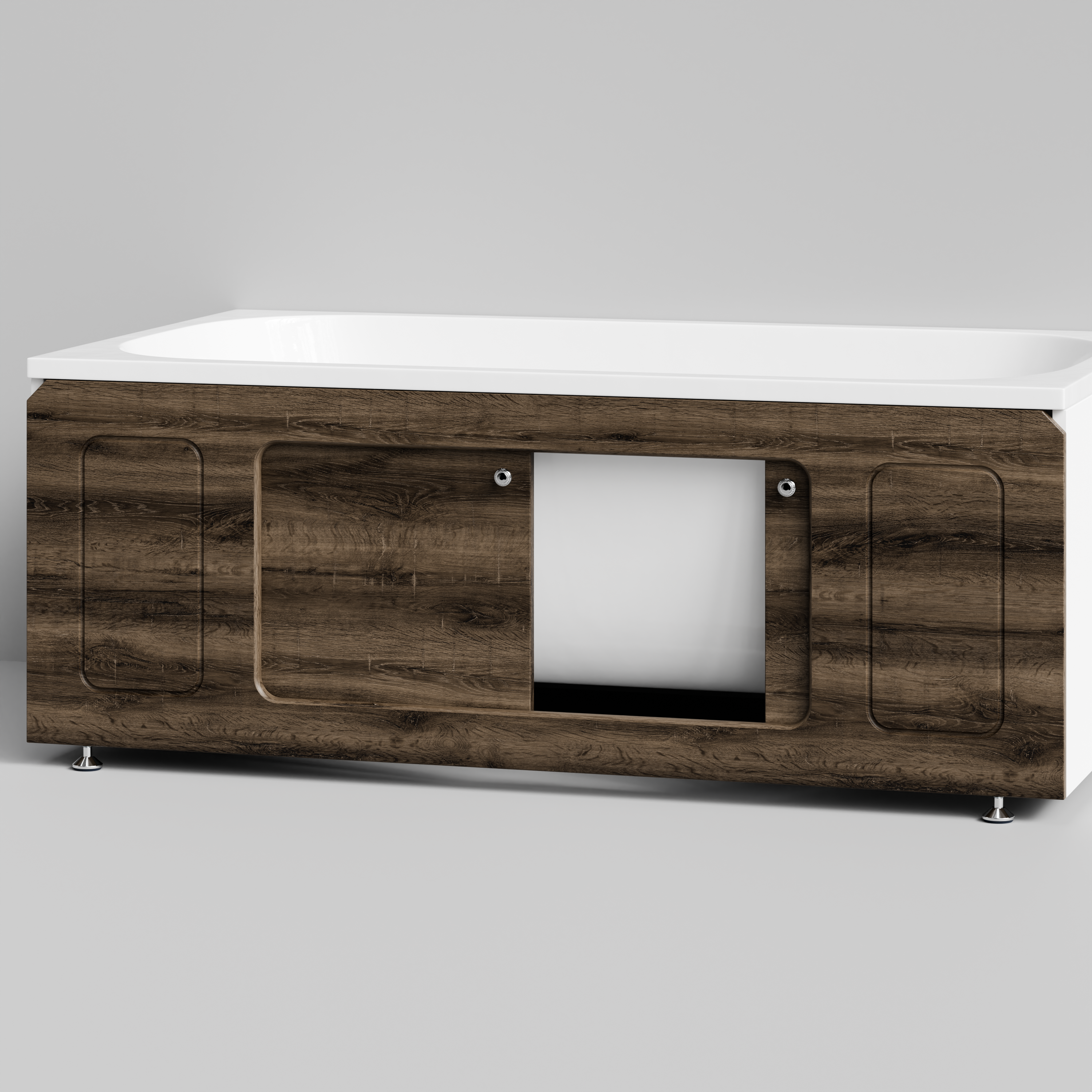 Экран под ванну Vod-ok Лидер 150 раздвижной Дуб крымский коричневый