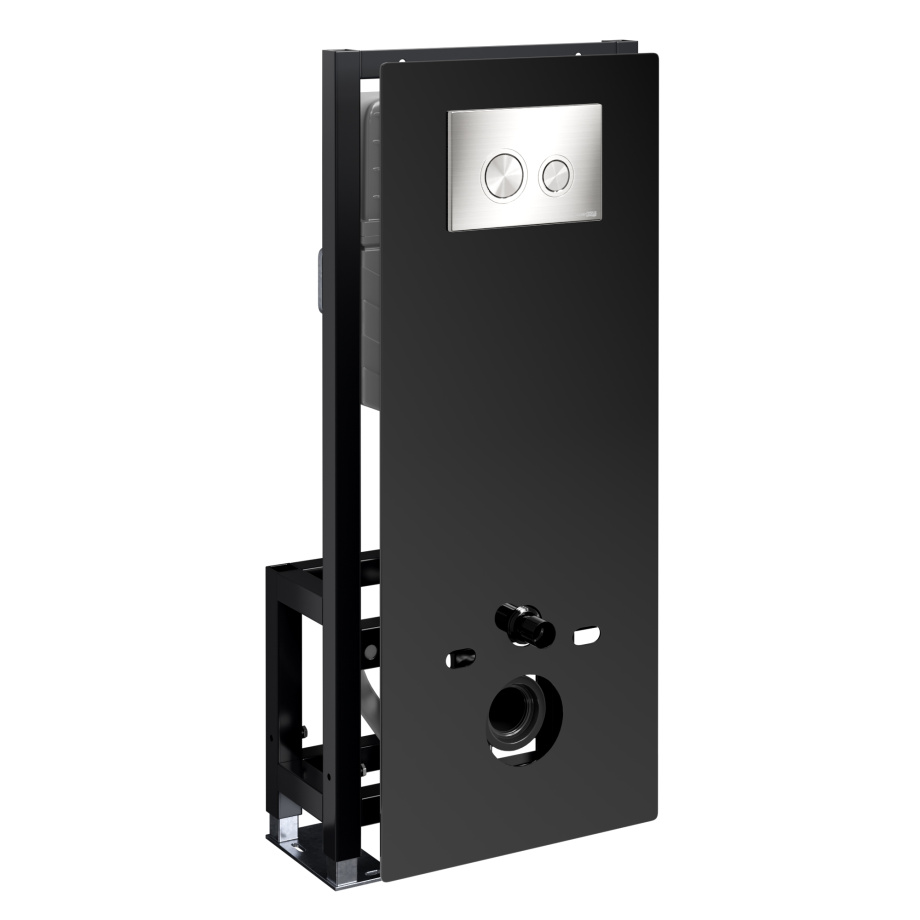 Инсталляция WasserKraft Glan 66TLT.010.ME.BL.BN01 для подвесного унитаза, с кнопкой