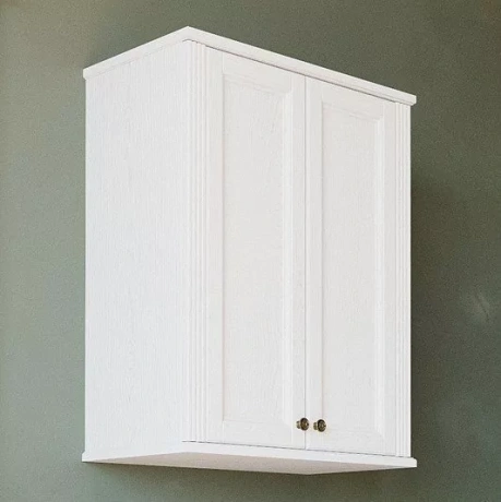 Шкаф навесной ValenHouse Лиора 65 белый, бронза