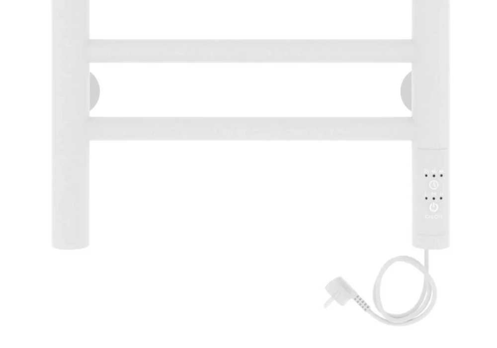 Полотенцесушитель электрический Laris Лаванда ЧК П8 300х700 правый, белый матовый от магазина Vanna-Vanna.ru!
