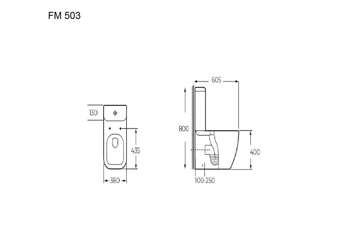 Унитаз Relisan FM 503 напольный, белый