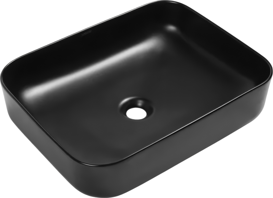Раковина SantiLine SL-1010MB накладная, черный матовый