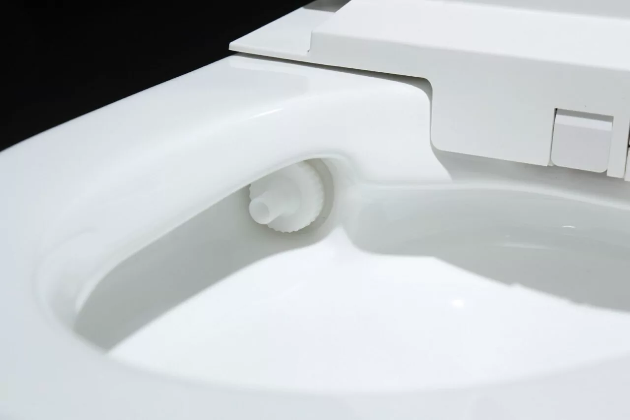 Унитаз Timo TE-711 электронный с биде, напольный, приставной, белый