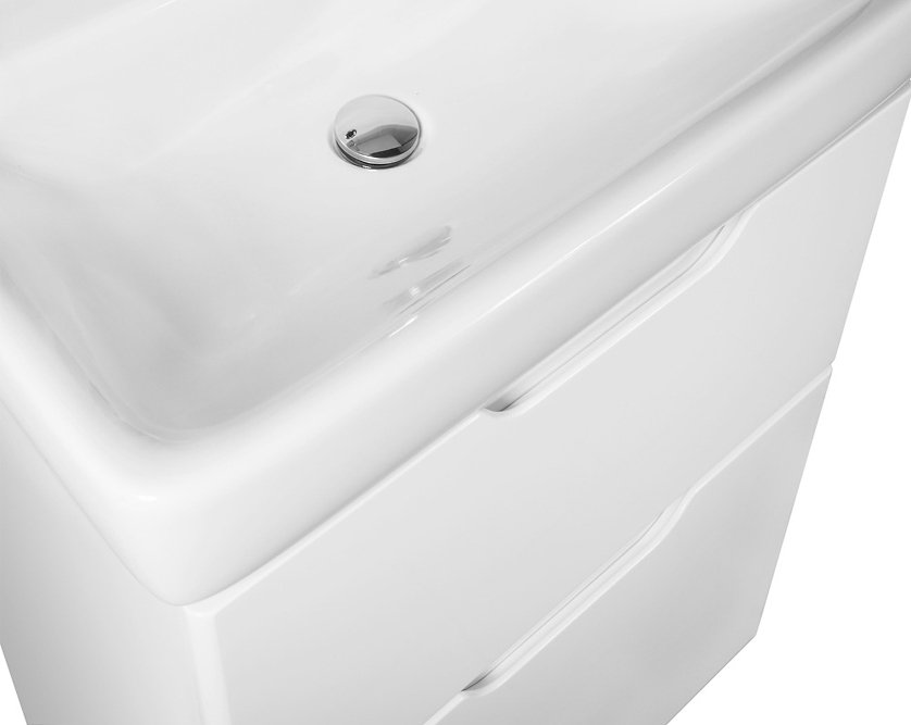 Тумба с раковиной напольная Dreja Q Plus 60 см, белый