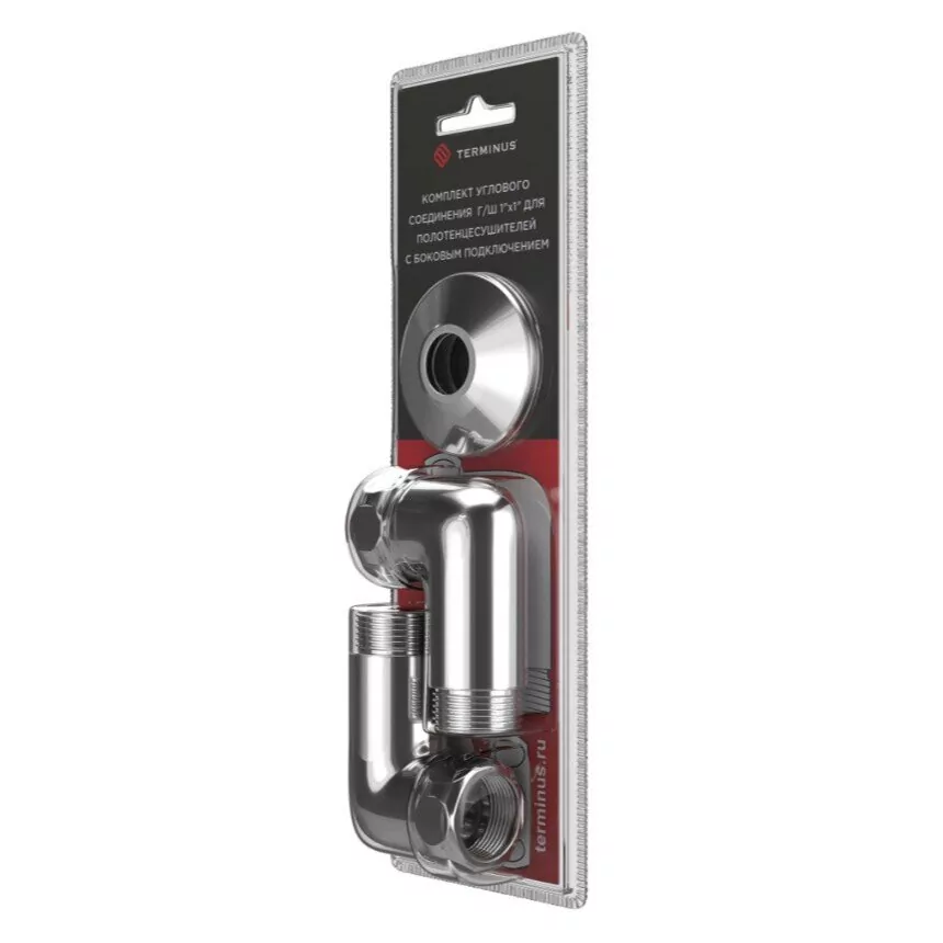Уголок Terminus 741SCH1010 комплект гайка/штуцер 1х1