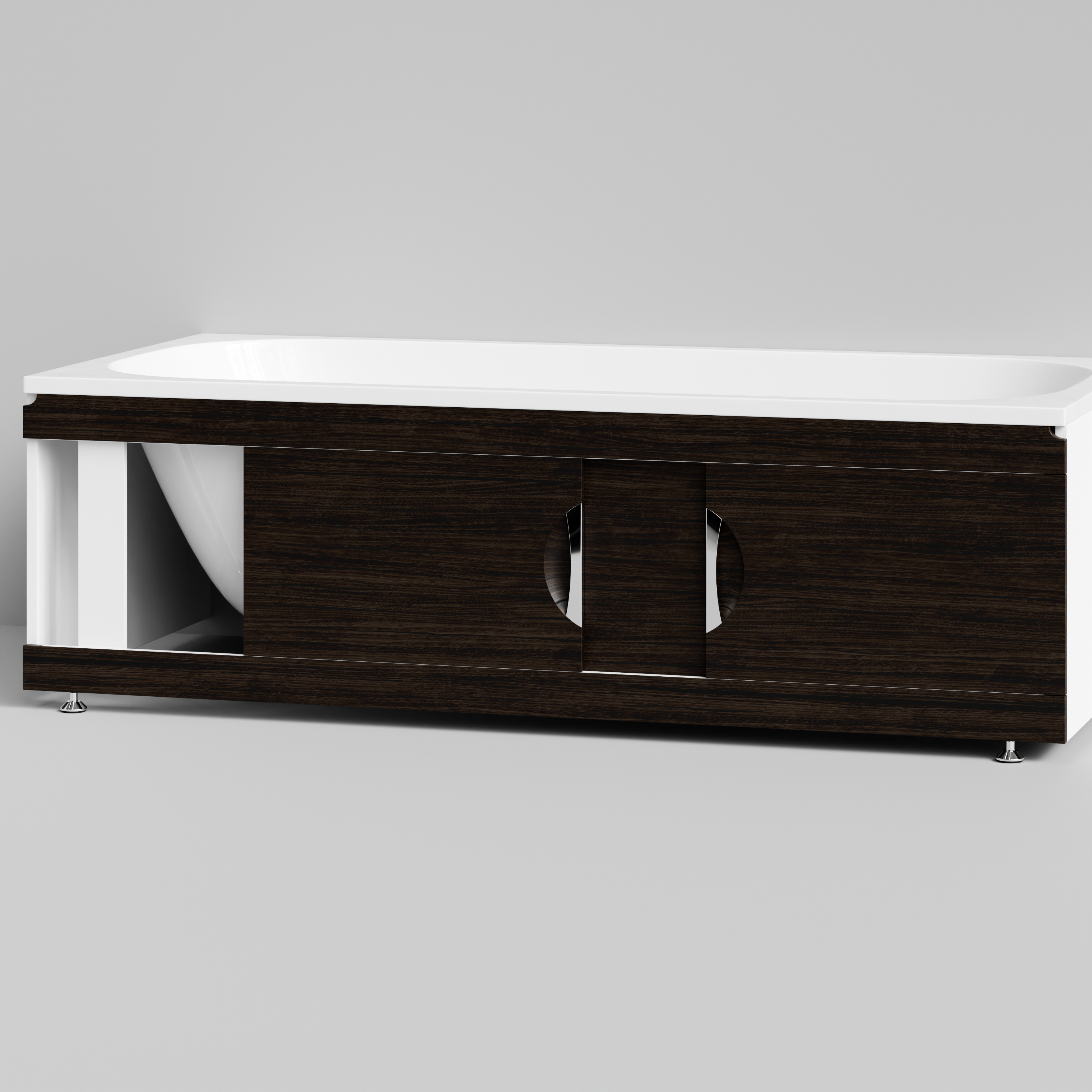 Экран под ванну Vod-ok Топ 180 раздвижной венге