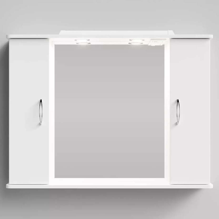 Зеркало-шкаф Vod-ok Колумбия 105 свет, белый