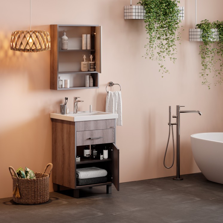 Зеркало-шкаф Onika Натали 50.00 ясень таормина