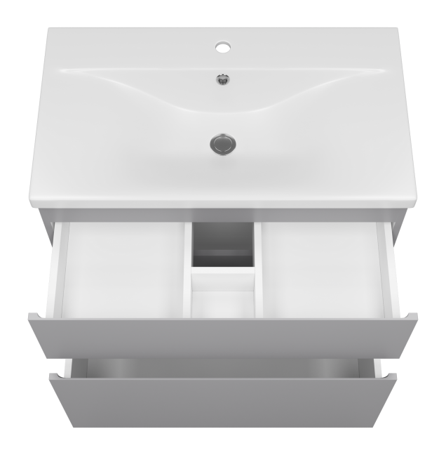 Тумба с раковиной Misty Лаки 80 серый