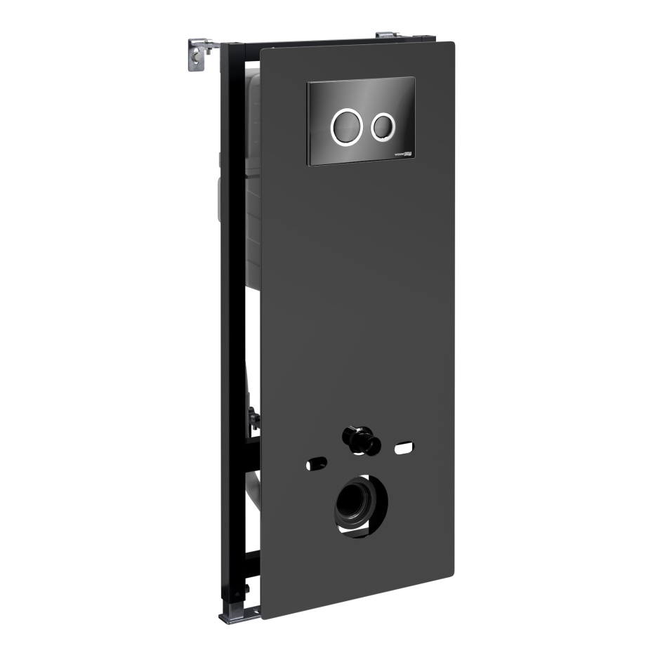 Инсталляция WasserKraft Abens 20TLT.010.ME.BL.PB01 для подвесного унитаза, с кнопкой